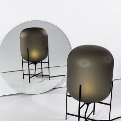 Pulpo Oda Small Vloerlamp - Aubergine - Chroom