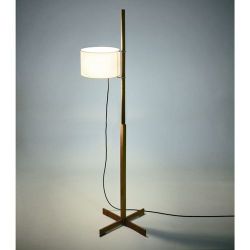 Santa & Cole TMM Vloerlamp - Walnoot - Wit