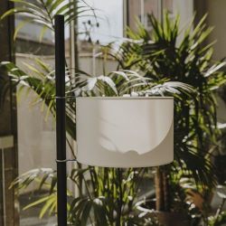 Santa & Cole TMM Vloerlamp - Walnoot - Wit