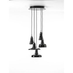 Brokis Shadows Hanglamp Set Ring - Zwart - Glanzend zwart