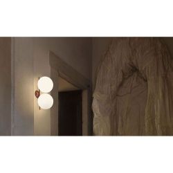 Flos IC C/W1 Double Wandlamp - Messing