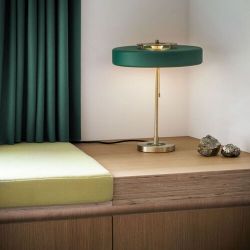 Bert Frank Revolve Tafellamp - Messing - Blauw