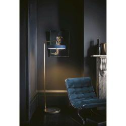 Bert Frank Revolve Vloerlamp - Messing - Blauw