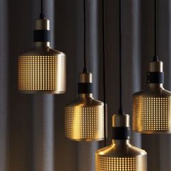 Bert Frank Riddle Cluster 5 Hanglamp - Messing - Zwart 