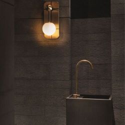 Bert Frank Rift Wandlamp - Messing