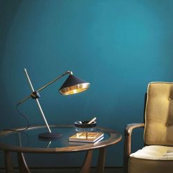 Bert Frank Shear Tafellamp - Messing - Wit 