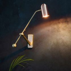 Bert Frank Stasis Wandlamp - Messing - Koper