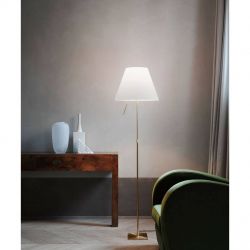 Luceplan Costanza Vloerlamp - Messing - Wit