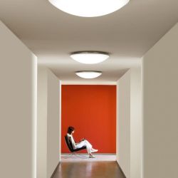 Luceplan Trama Plafondlamp/Wandlamp 50 cm - Wit