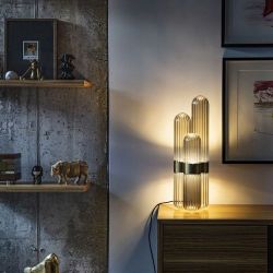 Pulpo Cactus Big Tafellamp - Transparant - Zwart