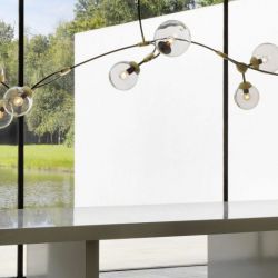 CTO Lighting Ivy 8 Hanglamp - Rookgrijs