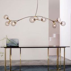 CTO Lighting Ivy 8 Hanglamp - Rookgrijs