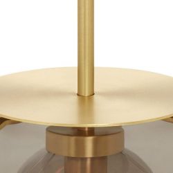 CTO Lighting Petra Large Hanglamp - Messing - Rookgrijs