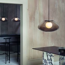 CTO Lighting Petra Large Hanglamp - Messing - Rookgrijs