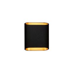 Modular Trapz LED Wandlamp - Zwart - Goud