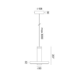 Tonone Beads Pendant Box 108 Hanglamp - Zwart