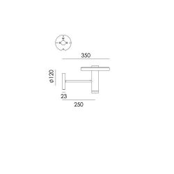 Tonone Beads Wall 35 Uplight Wandlamp - Zwart