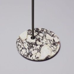 CTO Lighting Heron Vloerlamp - Brons - Calacatta Viola