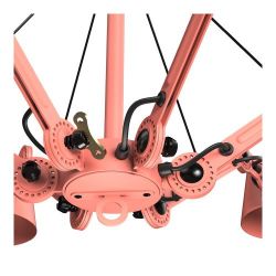 Tonone Bolt Chandeliers 6 arm Kroonluchter - Roze