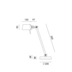 Tonone Bolt Desk 1 arm Tafellamp - Geel