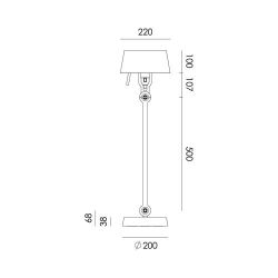 Tonone Bolt Table Standard Tafellamp - Roze