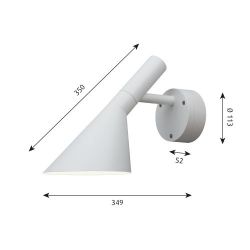 Louis Poulsen AJ 50 Wall Wandlamp - Wit