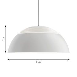 Louis Poulsen AJ Royal 500 V2 3000K Dali Hanglamp - Wit
