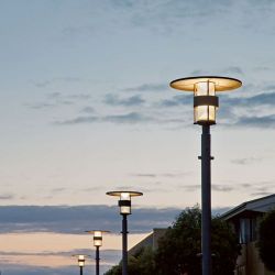 Louis Poulsen Albertslund Maxi Lantaarnpaal - 3000K Nightdim - Aluminium