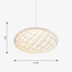 Louis Poulsen Patera Oval 500 Hanglamp - 2700K Dali - Wit