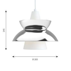 Louis Poulsen Doo-Wop Hanglamp - RVS gepolijst