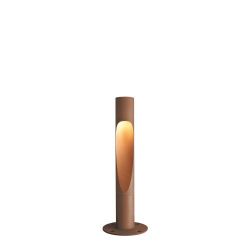 Louis Poulsen Flindt Bollard 800 Vloerlamp - 3000K Vloerplaat - geaard - Bruin