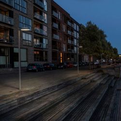 Louis Poulsen Homann Lantaarnpaal - 3000K Dali 3143lm - Sym 5F - No uplight - Aluminium