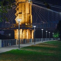 Louis Poulsen Kipp Post Lantaarnpaal - 60 mast - 3000K Nightdim hi - Aluminium