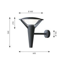 Louis Poulsen Kipp Wandlamp - 3000K - Donkergrijs