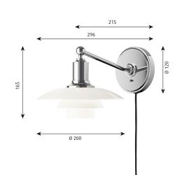 Louis Poulsen PH 2/1 Wandlamp - Wit