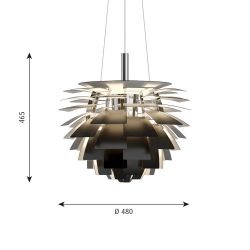 Louis Poulsen PH Artichoke 480 Hanglamp - E27 100W - Zwart