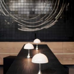 Louis Poulsen Panthella Portable V2 Tafellamp - 2700K - Grijs Opaal