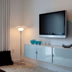 Louis Poulsen PH 4Ã‚Â½-3Ã‚Â½ Vloerlamp - Chroom