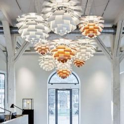 Louis Poulsen PH Artichoke 600 Glass Hanglamp - 3000K Dali - ext. driver - Wit