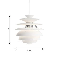 Louis Poulsen PH Snowball Hanglamp - 3000-1800K Phase dim - Wit