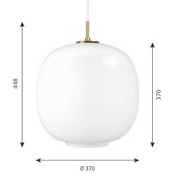 Louis Poulsen VL45 Radiohus 370 Hanglamp - 3000K Dali - Wit