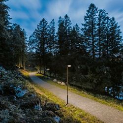 Louis Poulsen LP Capsule Lantaarnpaal - 76 - 3000K Dali 3062lm - Asym - Aluminium