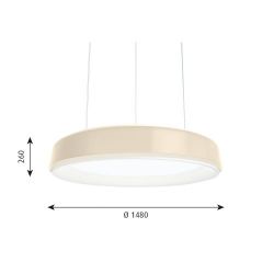 Louis Poulsen LP Grand 1480 Hanglamp - Suspended - 3000K Dali - Champagne