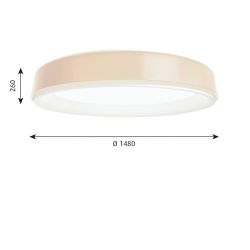 Louis Poulsen LP Grand 1480 Plafondlamp - Opbouw - 3000K Dali - Champagne