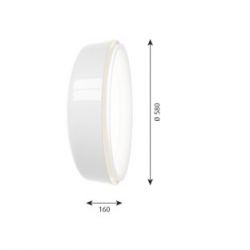 Louis Poulsen LP Grand 580 Wandlamp - 3000K Dali - Wit