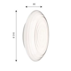 Louis Poulsen Ripls 310 Wandlamp - 3000K Motion sensor - Wit