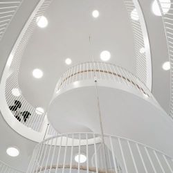 Louis Poulsen Slim Round 250 Surface Mounted Plafondlamp - Kelvin instelbaar 1232lm Dali - Opal - Wit