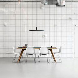 Louis Poulsen Slim Round 250 Suspended Hanglamp - 3000K 1092lm Dali - Opal - Zwart