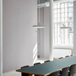 Louis Poulsen Slim Round 250 Suspended Hanglamp - 3000K 1254lm Dali - Opal - Wit