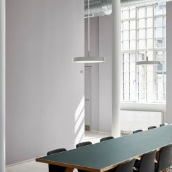 Louis Poulsen Slim Round 440 Suspended Hanglamp - Kelvin instelbaar 2499lm Dali - Opal - Wit